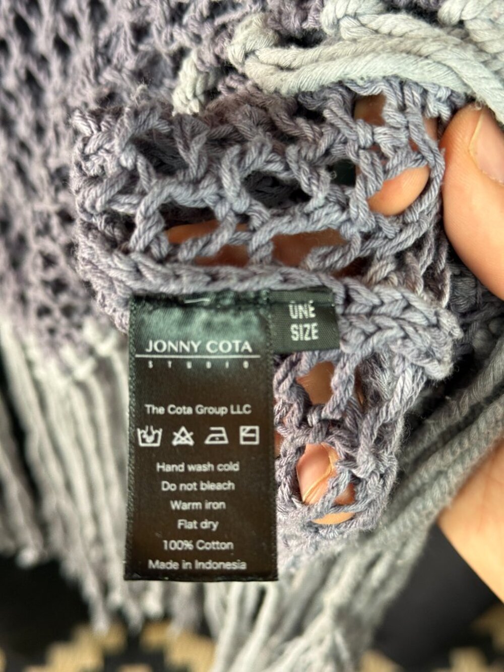 Jonny Cota Studio Knit Mesh Hoodie Tunic (one size) - Picture 4 of 5